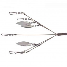 Diamond Baits 3.5 Tight Wad 5-Arm Micro Umbrella Rig w/ 4 Nickel Blades Diamond Baits 3.5 Tight Wad 5-Arm Micro Umbrella Rig w/ 4 Nickel Blades